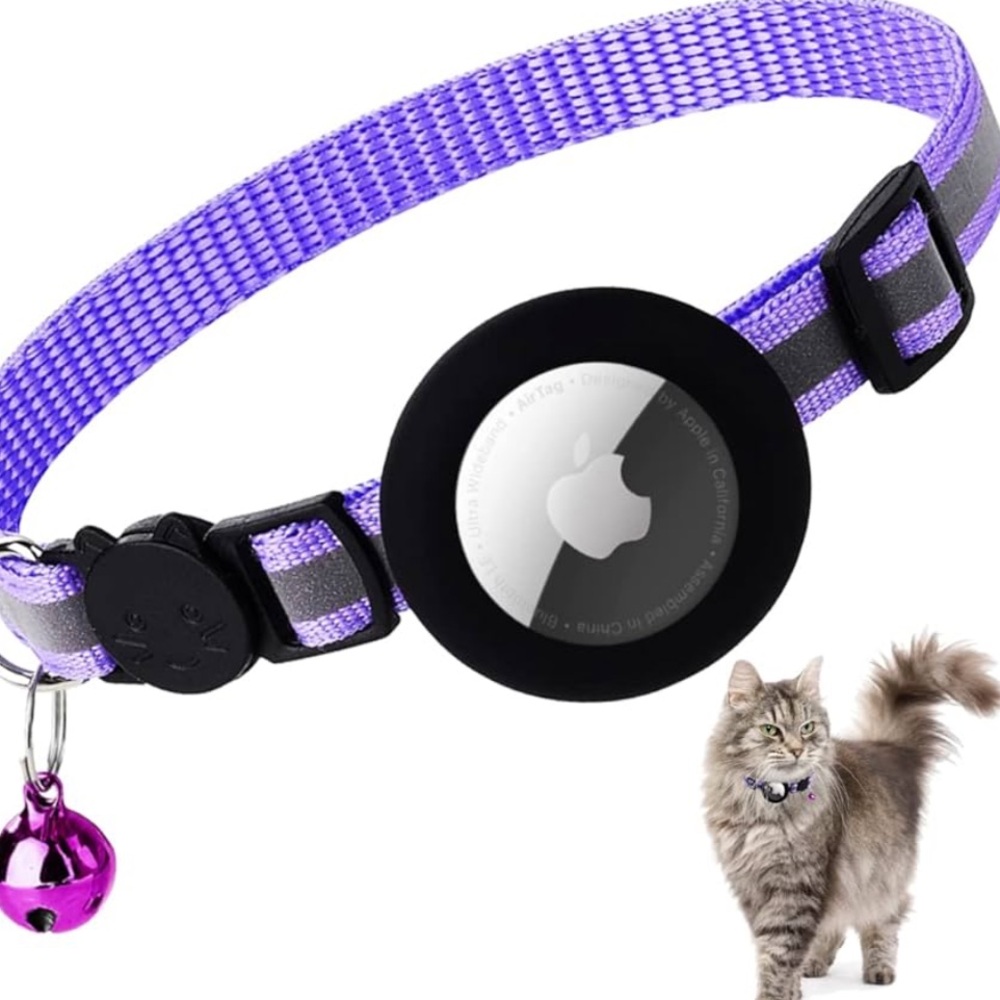 Donated- Purple Cat AirTag Collar (never sold)